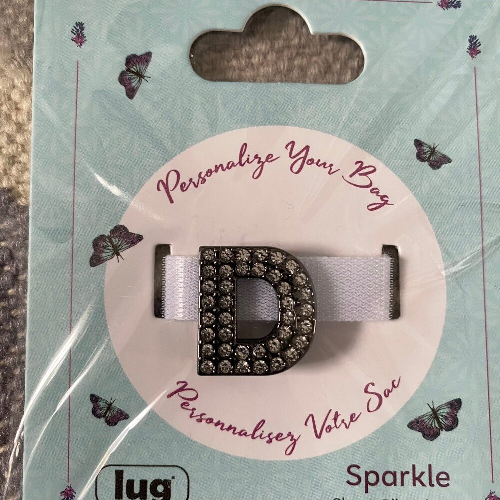 Lug Life Sparkle Charm Letter "D"